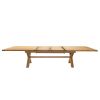 Provence 3.4m Large Double Extending X Leg Oak Dining Table - £200 OFF SUMMER SALE - 8