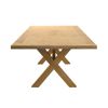 Provence 3.4m Large Double Extending X Leg Oak Dining Table - £200 OFF SUMMER SALE - 11