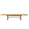 Provence 3.4m Large Double Extending X Leg Oak Dining Table - £200 OFF SUMMER SALE - 12