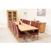 Provence 3.4m Large Double Extending X Leg Oak Dining Table - £200 OFF SUMMER SALE - 28