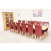 Provence 3.4m Large Double Extending X Leg Oak Dining Table - £200 OFF SUMMER SALE - 27