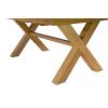 Provence 2.3m Cross Leg Extending Oak Table Oval Corners - £100 OFF SUMMER SALE - 17