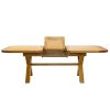 Provence 2.3m Cross Leg Extending Oak Table Oval Corners - £100 OFF SUMMER SALE - 11