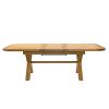 Provence 2.3m Cross Leg Extending Oak Table Oval Corners - £100 OFF SUMMER SALE - 13