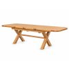 Provence 180cm-280cm Cross Leg Oak Extending Dining Table with Rounded Corners - £100 OFF AUTUMN SALE - 3 Provence 180cm-280cm Cross Leg Oak Extending Dining Table with Rounded Corners - £100 OFF AUTUMN SALE - 3