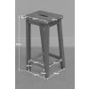 Refectory Solid Oak Kitchen Stool - 10% OFF SUMMER SALE - 15