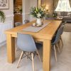 Riga 180cm Oak Dining Table - 20% Off Discount Code FLASH - 3