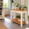 Tutbury Cream Painted Oak Breakfast Bar Table - 10% OFF AUTUMN SALE - 2