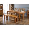 Country Oak 1.8m to 2.3m Butterfly Extending Oak Dining Table - 20% Off Discount Code FLASH - 4