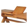180cm to 230cm Country Oak Cross Leg Extending Table - 20% Off Discount Code FLASH - 9