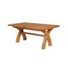 180cm to 230cm Country Oak Cross Leg Extending Table - 20% Off Discount Code FLASH - 10
