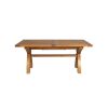 180cm to 230cm Country Oak Cross Leg Extending Table - 20% Off Discount Code FLASH - 12