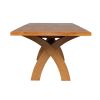 180cm to 230cm Country Oak Cross Leg Extending Table - 20% Off Discount Code FLASH - 15