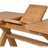 180cm to 230cm Country Oak Cross Leg Extending Table - £100 OFF AUTUMN SALE - 6