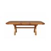 Country Oak 2.3m Cross Leg Extending Dining Table Oval Corners - £50 OFF SUMMER SALE - 7