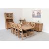 Country Oak 2.3m Cross Leg Extending Dining Table Oval Corners - £50 OFF SUMMER SALE - 15