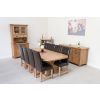 Country Oak 2.3m Cross Leg Extending Dining Table Oval Corners - £50 OFF SUMMER SALE - 17