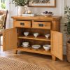 Country Oak 100cm Small Assembled Oak Sideboard - £60 OFF FLASH SALE - 3 Country Oak 100cm Small Assembled Oak Sideboard - £60 OFF FLASH SALE - 3