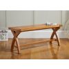 Country Oak 1.2m x Leg Oak Dining Bench - £50 OFF FLASH SALE - 2 Country Oak 1.2m x Leg Oak Dining Bench - £50 OFF FLASH SALE - 2