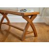 Country Oak 1.2m x Leg Oak Dining Bench - £50 OFF FLASH SALE - 3 Country Oak 1.2m x Leg Oak Dining Bench - £50 OFF FLASH SALE - 3