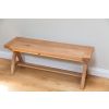 Country Oak 1.2m x Leg Oak Dining Bench - £50 OFF FLASH SALE - 10 Country Oak 1.2m x Leg Oak Dining Bench - £50 OFF FLASH SALE - 10