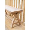 Country Oak 1.2m x Leg Oak Dining Bench - £50 OFF FLASH SALE - 16 Country Oak 1.2m x Leg Oak Dining Bench - £50 OFF FLASH SALE - 16