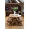 Country Oak 1.2m x Leg Oak Dining Bench - £50 OFF FLASH SALE - 19 Country Oak 1.2m x Leg Oak Dining Bench - £50 OFF FLASH SALE - 19