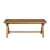 Country Oak 1.2m x Leg Oak Dining Bench - £50 OFF FLASH SALE - 7 Country Oak 1.2m x Leg Oak Dining Bench - £50 OFF FLASH SALE - 7