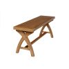 Country Oak 1.2m x Leg Oak Dining Bench - £50 OFF FLASH SALE - 6 Country Oak 1.2m x Leg Oak Dining Bench - £50 OFF FLASH SALE - 6