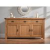Country Oak 160cm Large Oak Sideboard - AUTUMN SALE - 9 Country Oak 160cm Large Oak Sideboard - AUTUMN SALE - 9
