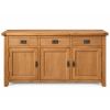 Country Oak 160cm Large Oak Sideboard - AUTUMN SALE - 6 Country Oak 160cm Large Oak Sideboard - AUTUMN SALE - 6