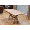 Country Oak 1.3 to 1.8m Cross Leg Oak Dining Table - 20% Off Discount Code FLASH - 11 Country Oak 1.3 to 1.8m Cross Leg Oak Dining Table - 20% Off Discount Code FLASH - 11
