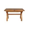 Country Oak 1.3 to 1.8m Cross Leg Oak Dining Table - 20% Off Discount Code FLASH - 25 Country Oak 1.3 to 1.8m Cross Leg Oak Dining Table - 20% Off Discount Code FLASH - 25