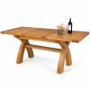 Country Oak 130cm-180cm Cross Leg Butterfly Extending Dining Table - £50 OFF AUTUMN SALE - 17 Country Oak 130cm-180cm Cross Leg Butterfly Extending Dining Table - £50 OFF AUTUMN SALE - 17