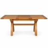 Country Oak 130cm-180cm Cross Leg Butterfly Extending Dining Table - £50 OFF AUTUMN SALE - 22 Country Oak 130cm-180cm Cross Leg Butterfly Extending Dining Table - £50 OFF AUTUMN SALE - 22