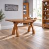 Country Oak 130cm-180cm Cross Leg Butterfly Extending Dining Table - £50 OFF AUTUMN SALE - 30 Country Oak 130cm-180cm Cross Leg Butterfly Extending Dining Table - £50 OFF AUTUMN SALE - 30