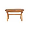 130cm to 180cm Country Oak X Leg Butterfly Extending Table Oval Corners - 20% Off Discount Code FLASH - 15