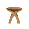 130cm to 180cm Country Oak X Leg Butterfly Extending Table Oval Corners - 20% Off Discount Code FLASH - 17