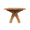 Country Oak 2.8m X Leg Double Extending Large Dining Table - 20% Off Discount Code FLASH - 21