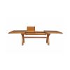 Country Oak 2.8m X Leg Double Extending Large Dining Table - 20% Off Discount Code FLASH - 22