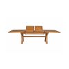 Country Oak 2.8m X Leg Double Extending Large Dining Table - 20% Off Discount Code FLASH - 19