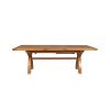 Country Oak 2.8m X Leg Double Extending Large Dining Table - 20% Off Discount Code FLASH - 15