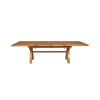 Country Oak 2.8m X Leg Double Extending Large Dining Table - 20% Off Discount Code FLASH - 17