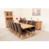Country Oak 2.8m X Leg Double Extending Large Dining Table - 20% Off Discount Code FLASH - 23