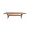 Country Oak 3.4m Cross Leg Double Extending Large Dining Table - 20% Off Discount Code FLASH - 11