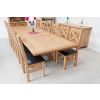 Country Oak 3.4m Cross Leg Double Extending Large Dining Table - 20% Off Discount Code FLASH - 24