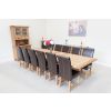 Country Oak 3.4m Cross Leg Double Extending Large Dining Table - 20% Off Discount Code FLASH - 22