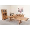 Country Oak 3.4m Cross Leg Double Extending Large Dining Table - 20% Off Discount Code FLASH - 20