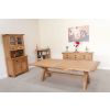Country Oak 3.4m Cross Leg Double Extending Large Dining Table - 20% Off Discount Code FLASH - 17