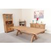Country Oak 3.4m Cross Leg Double Extending Large Dining Table - 20% Off Discount Code FLASH - 18